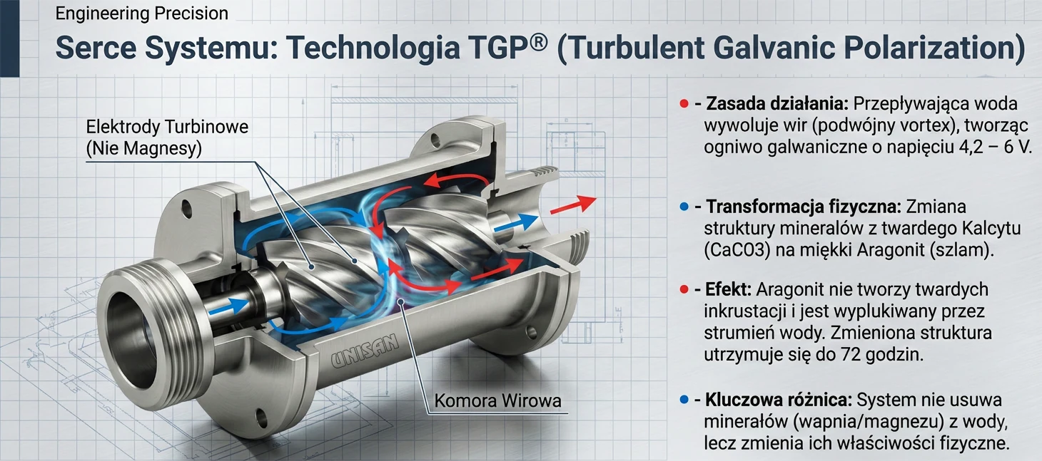 Jak działa technologia TGP w uzdatniaczach wody IPS KalyxX