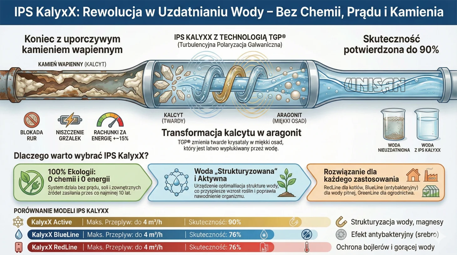 Rewolucja w uzdatnianiu wody - bez prądu, chemii i kamienia